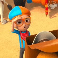 Let'S Wear A Cowboy Hat Blippi GIF - Let'S Wear A Cowboy Hat Blippi Blippi Wonders - Educational Cartoons For Kids GIFs