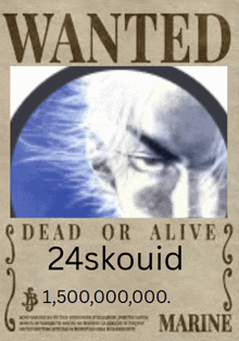 a wanted poster with a picture of a man and the word marine on the bottom