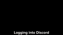 a picture of a fire with the words logging into discord