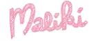 the word malibu is written in pink with a star in the middle on a white background .