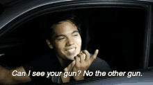 What Not To Say To Cops. GIF - Chester See Gun Can I See Your Gun GIFs