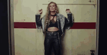 Pushed On Back On The Wall GIF - Pushed On Back On The Wall Cornered GIFs