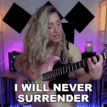I Will Never Surrender Sophie Burrell GIF - I Will Never Surrender Sophie Burrell The Pretender Song GIFs