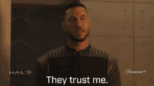 They Trust Me Master Chief GIF - They Trust Me Master Chief Pablo Schreiber GIFs