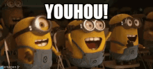 Youhou! GIF - Minions Yehey Excited GIFs