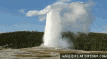 old faithful geyser water yellowstone steam