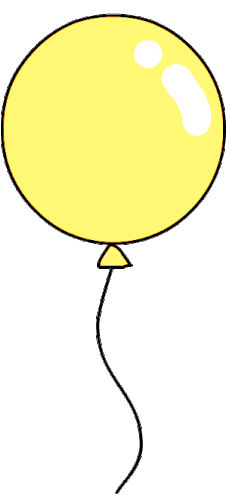 Yellow Balloon Sticker - Yellow Balloon Stickers