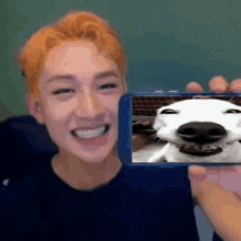 Bangchan Meme Smiling Dog GIF