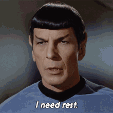 I Need Rest Spock GIF - I Need Rest Spock Star Trek GIFs