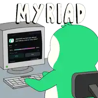 a cartoon character is looking at a computer screen that says abster market cap above $ 375m by end of july 2020
