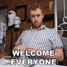 Welcome Everyone Peter Draws GIF - Welcome Everyone Peter Draws Hello GIFs