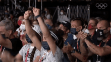 Cheering Crowd Nbc Olympics GIF - Cheering Crowd Nbc Olympics Supporters GIFs