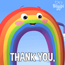 Thank You Thank You Bowie GIF - Thank You Thank You Bowie Blippi Wonders - Educational Cartoons For Kids GIFs