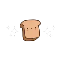 a drawing of a slice of bread with the words new raid below it
