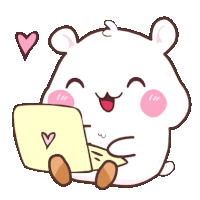 Hamster Cute Sticker - Hamster Cute White Stickers