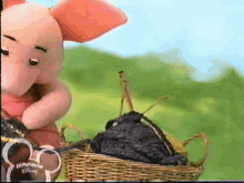 The Book Of Pooh Piglet GIF - The Book Of Pooh Piglet Knitting GIFs