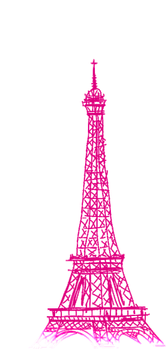 Misencil Eiffel Tower Sticker - Misencil Eiffel Tower Logo Stickers