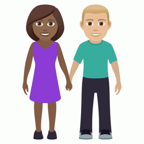 👫 Woman And Man Holding Hands Emoji, Couple Emoji