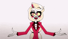 a cartoon character wearing a tuxedo and a bow tie