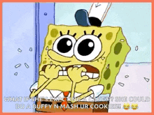 Spongebobsquarepants Nailbite GIF - Spongebobsquarepants Spongebob Nailbite GIFs