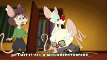 Animaniacs The Brain GIF - Animaniacs The Brain This Is All A Misunderstanding GIFs