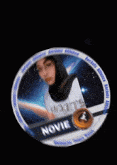 a blurry picture of a man 's face with the word now on it