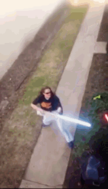 Star Wars Light Saber GIF - Star Wars Light Saber Broom GIFs