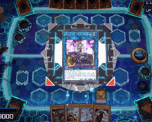 a game of yu gi oh is being played with a card that says ' main 1 ' on it
