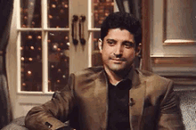 When Bae Doesn'T Know How Sexy He Is GIF - Farhan Akhtar Interview Koffee With Karan GIFs
