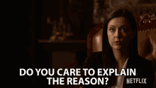 Do You Care To Explain The Reason Vera Stone GIF - Do You Care To Explain The Reason Vera Stone Katharine Isabelle GIFs