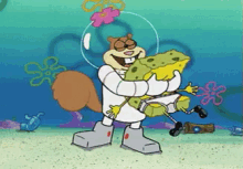 Spongebob And Sandy Hugging GIF - Spongebob Squarepants Nickelodeon GIFs