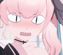 a girl with a surprised look on her face and a question mark behind her