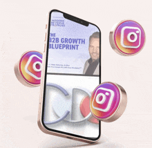 a cell phone displaying a modern marketing strategies ebook