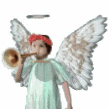 angel wings holy trumpet