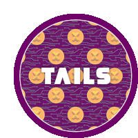Tails Coin Sticker