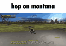 tony hawk montana tony hawk montana tony hawk pro skater montana hop on montana
