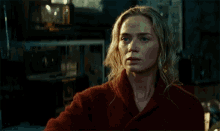 thoughtful shocked emily blunt a quiet place a quiet place gifs