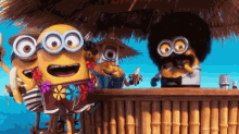 Minion Vacation GIF - Despicable Me2 Vacation Paradise GIFs