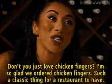 Indi Hartwell Chicken Fingers GIF - Indi Hartwell Chicken Fingers Wwe GIFs