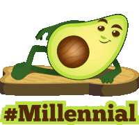 Millennial Avocado Adventures Sticker - Millennial Avocado Adventures Joypixels Stickers