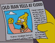 Old Man Yells At Cloud Yelling GIF - Old Man Yells At Cloud Yelling Old Man GIFs