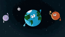 Celabrate Earths Day Saying Hello From Far Away GIF
