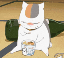 Eat Natsume Yujincho GIF - Eat Natsume Yujincho Cat GIFs