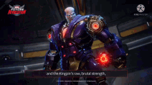 a screenshot of a video game called marvel future revolution shows a robot fighting a human .