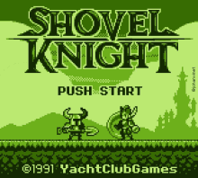 Shovel Kknight Push Start GIF - Shovel Kknight Push Start Game GIFs