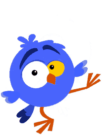 happy bluebird
