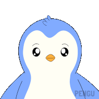 a penguin holding a clock with the words go to sleep below