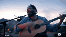 Singing Americas Got Talent GIF - Singing Americas Got Talent Playing The Guitar GIFs