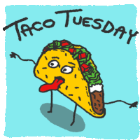 Taco Tuesday Taco Love Sticker - Taco Tuesday Taco Love Tacos Stickers