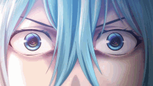 a close up of a person 's eyes with a swirl in the middle
